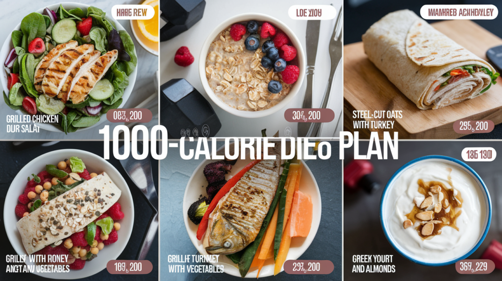 1000 calorie diet menu plan