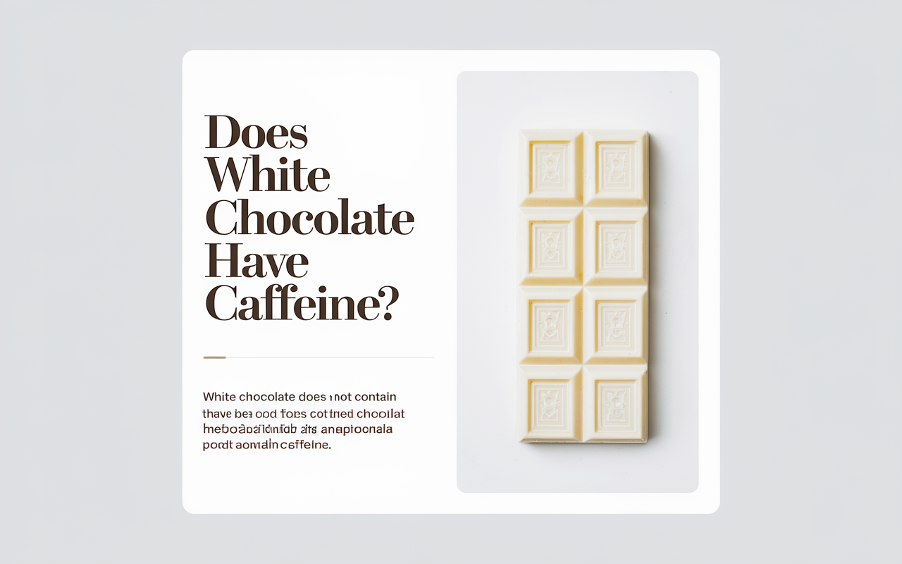 Does White Chocolate Have Caffeine