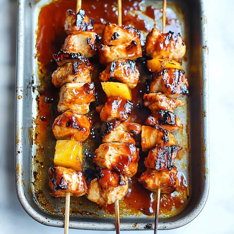 BBQ Pineapple Chicken Kabobs: A Tasty Summer Delight!