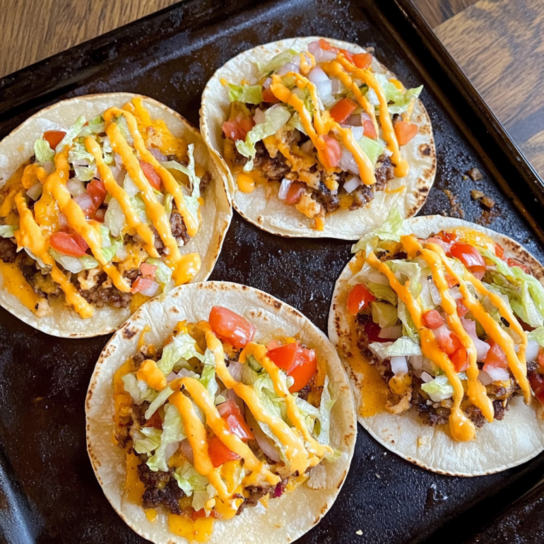 Smashed Cheeseburger Tacos: A Crunchy Flavor Explosion!