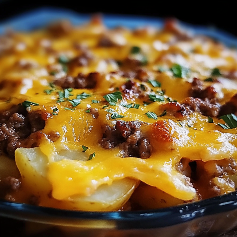 Cheesy Hamburger Potato Casserole: Comfort Food Delight!