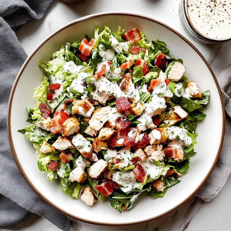 Chicken Bacon Ranch Chopped Salad: A Flavorful Delight!