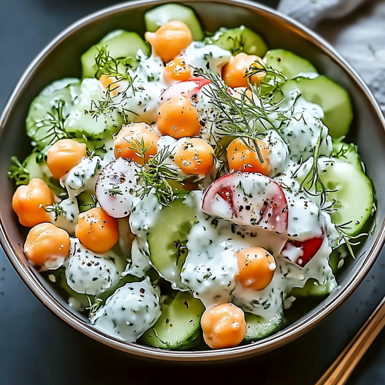 Chickpea Tzatziki Salad: A Refreshing Twist on Tradition
