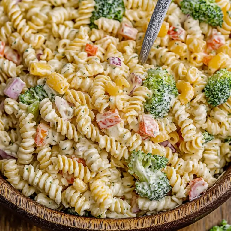 Creamy Ranch Pasta Salad: Delight in Every Bite!