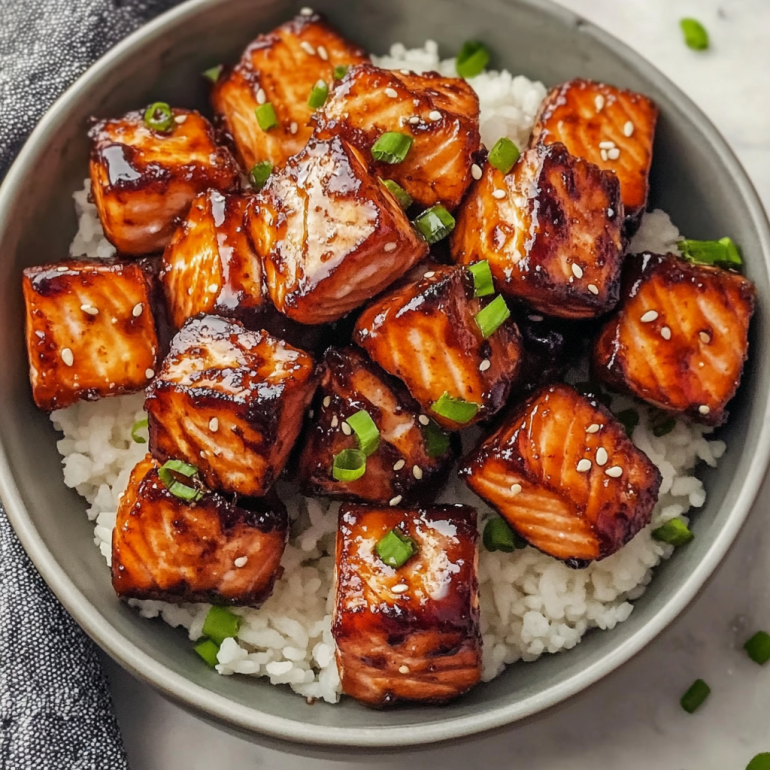 Crispy Honey Garlic Salmon Bites that Everyone Will Love!