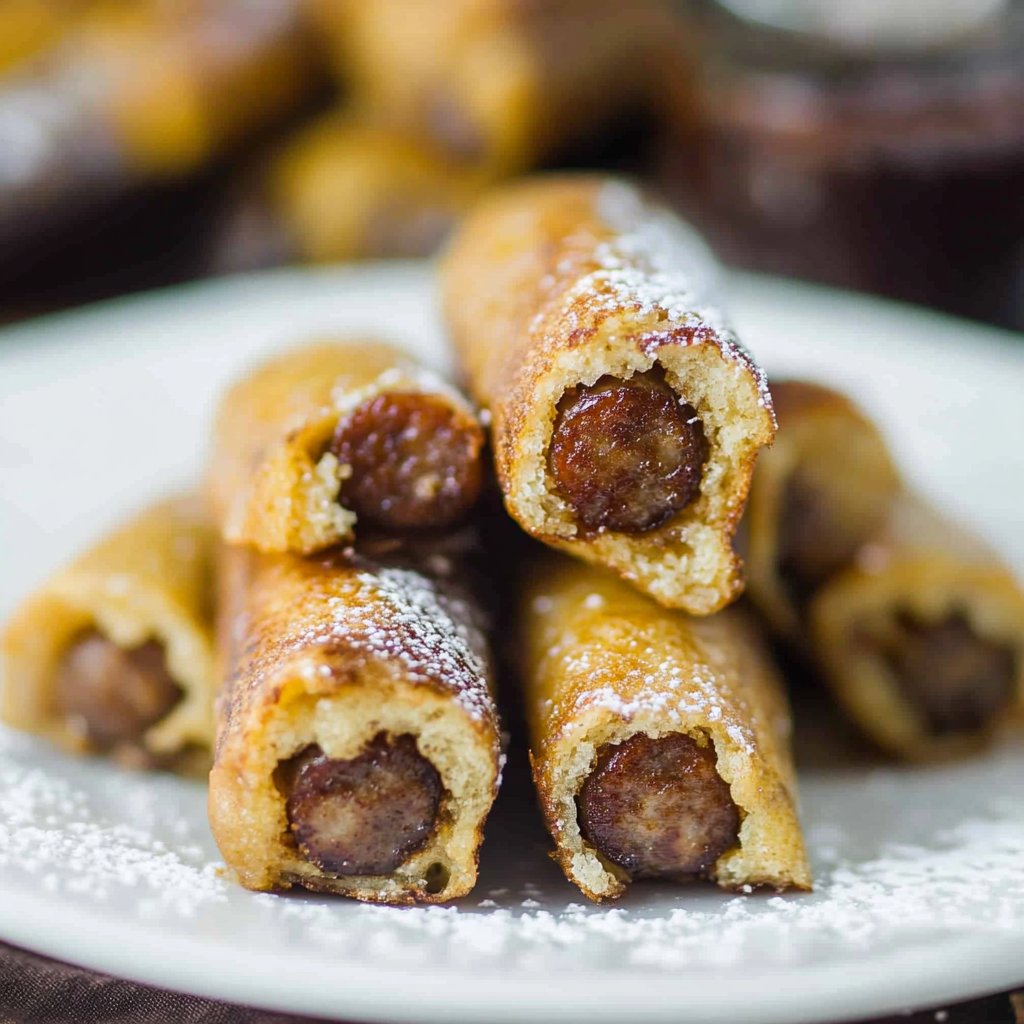 French Toast Sausage Roll-Ups: A Breakfast Delight