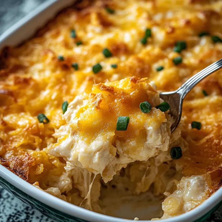 Cheesy Chicken Hashbrown Casserole: A Must-Try Delight!