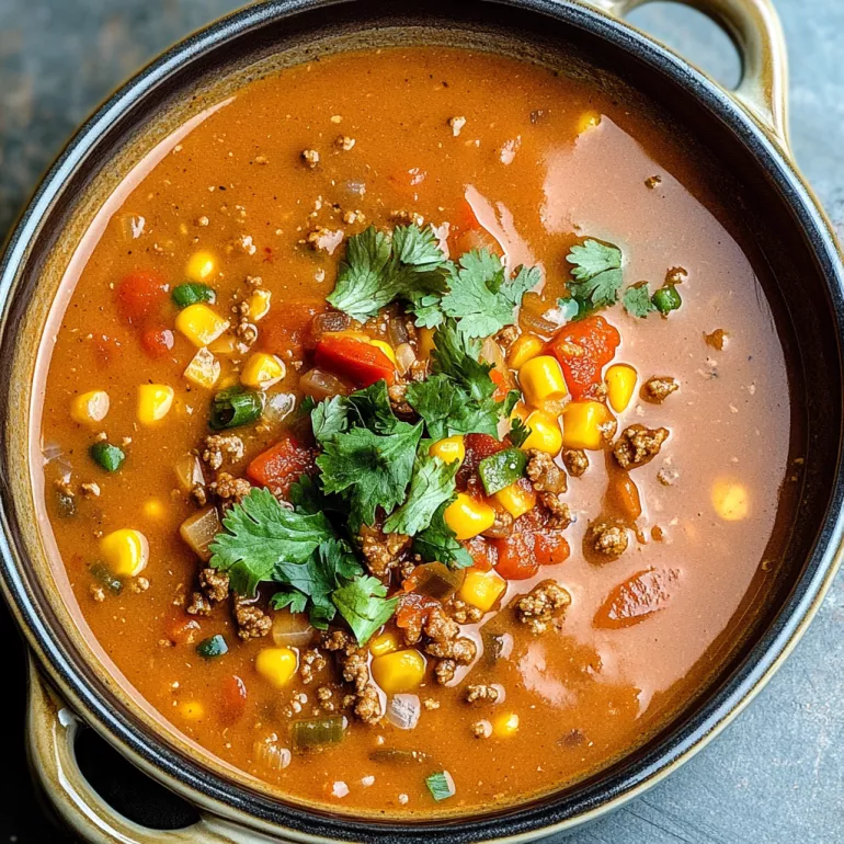 Hearty Ground Beef Enchilada Soup: A Must-Try Recipe!