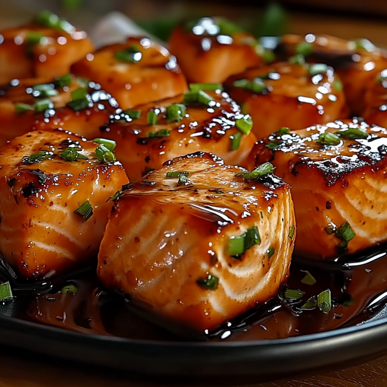 Honey Butter Garlic Glazed Salmon Bites You Must Try Today!