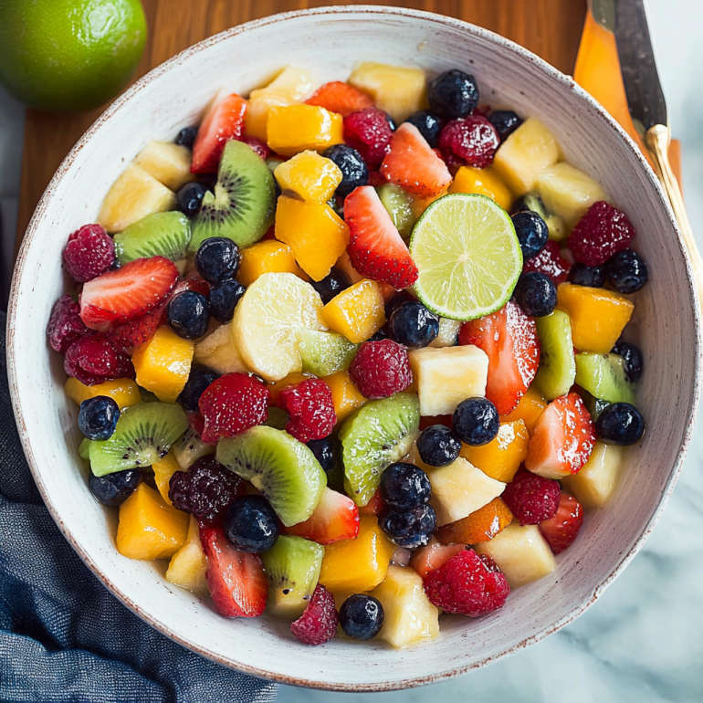 Honey Lime Rainbow Fruit Salad: A Refreshing Twist!