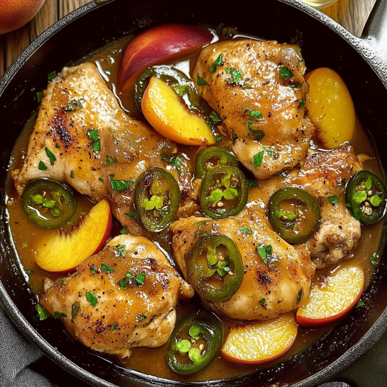 Jalapeño Peach Chicken: A Deliciously Spicy Delight!