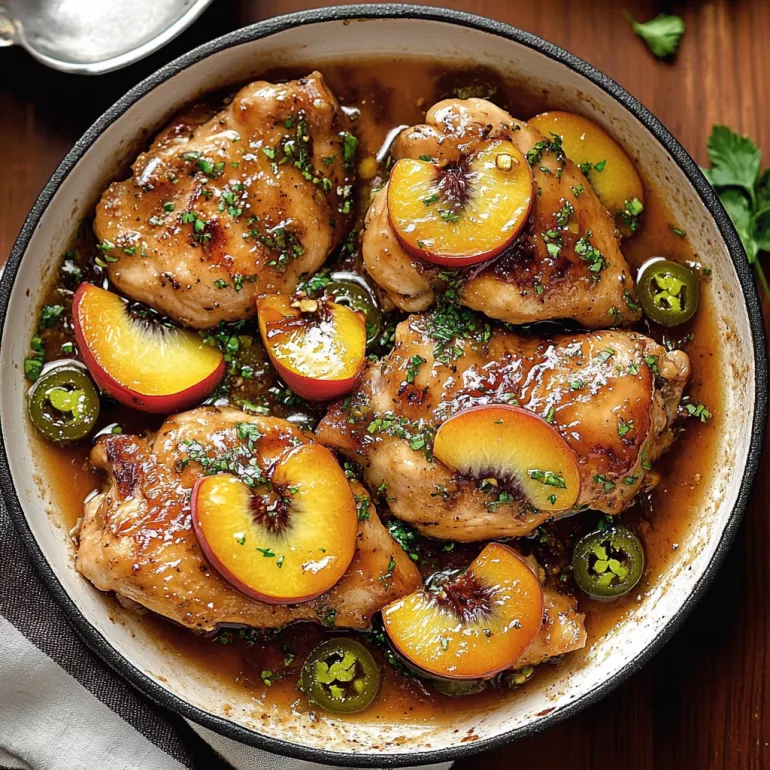 Jalapeño Peach Glazed Chicken: Savor This Sweet Delight!