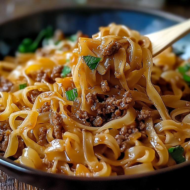 Mongolian Ground Beef Noodles that Will Wow Your Tastebuds