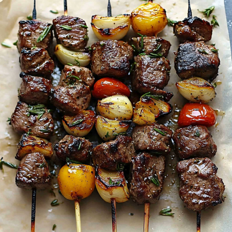 Rosemary Garlic Steak Kebabs: Elevate Your Grilling Game!