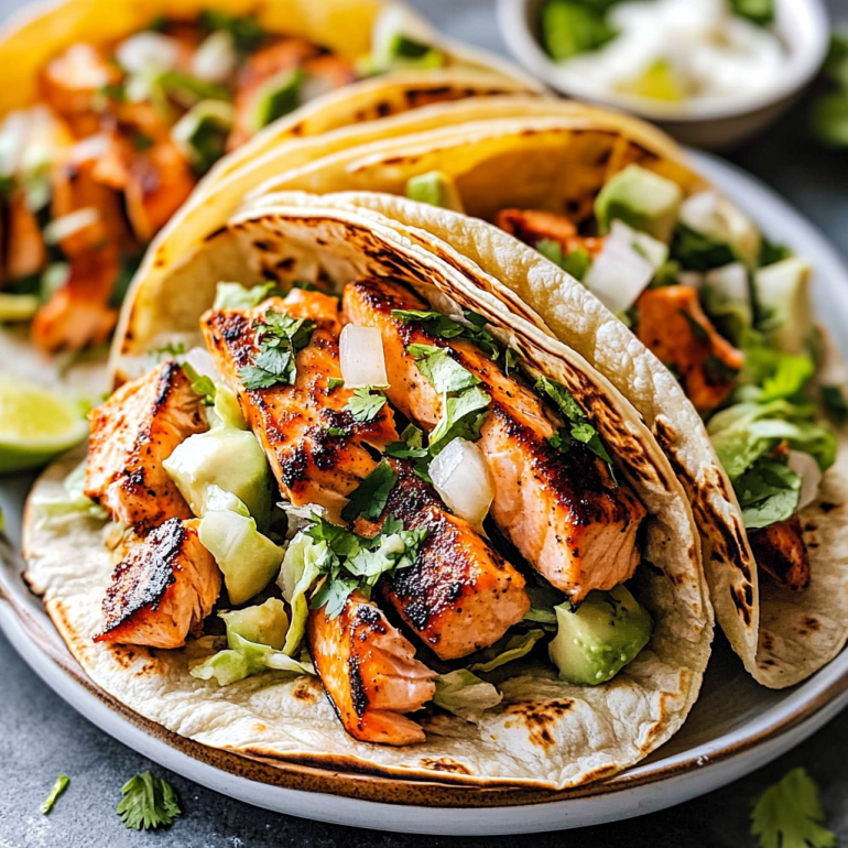 Seared Chipotle Salmon Tacos: A Flavorful Delight!