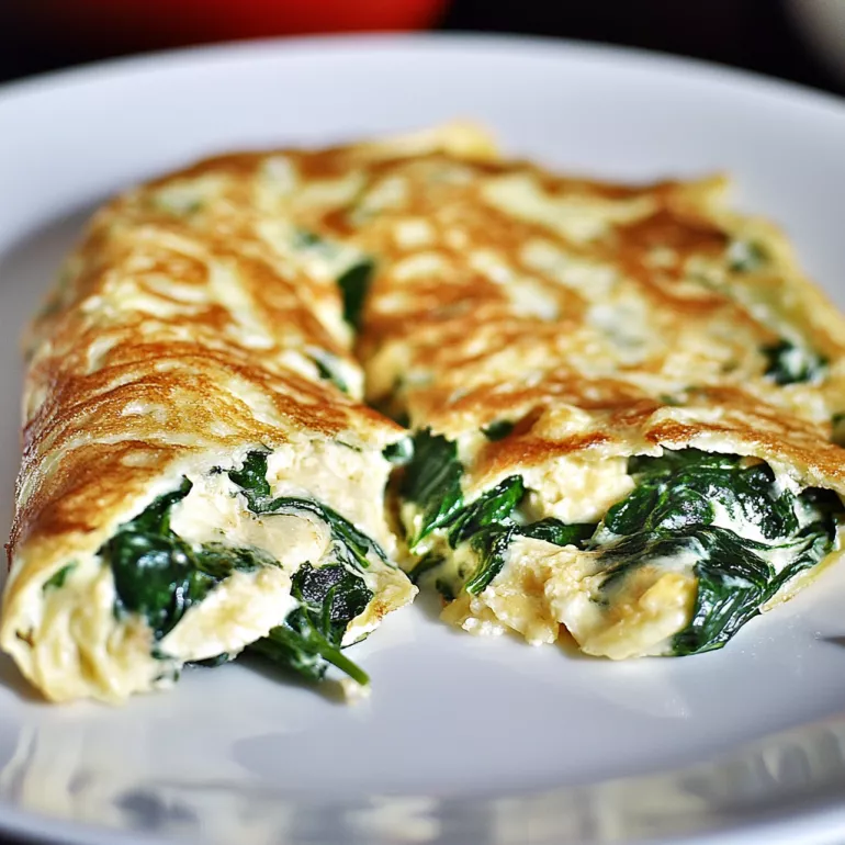 Spinach and Cheese Omelette: A Quick, Tasty Delight!