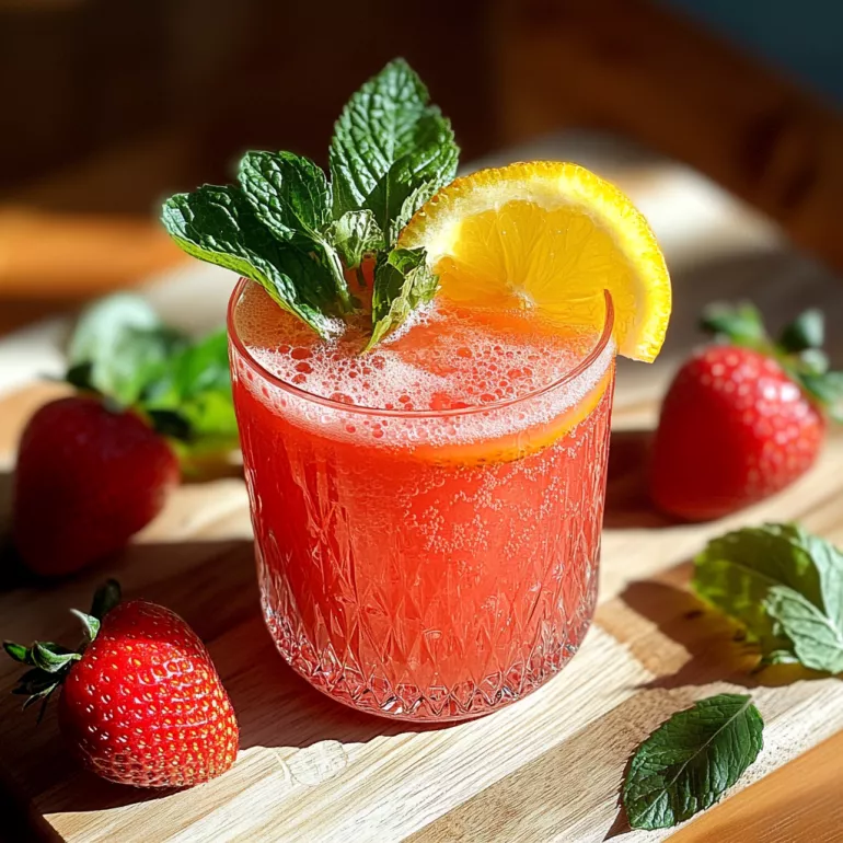 Springtime Strawberry Sipper Mocktail: Refreshing Delight!