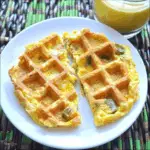Waffle Iron Omelette