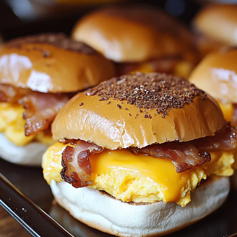 Bacon, Egg, and Cheese Breakfast Sliders: A Quick Delight!