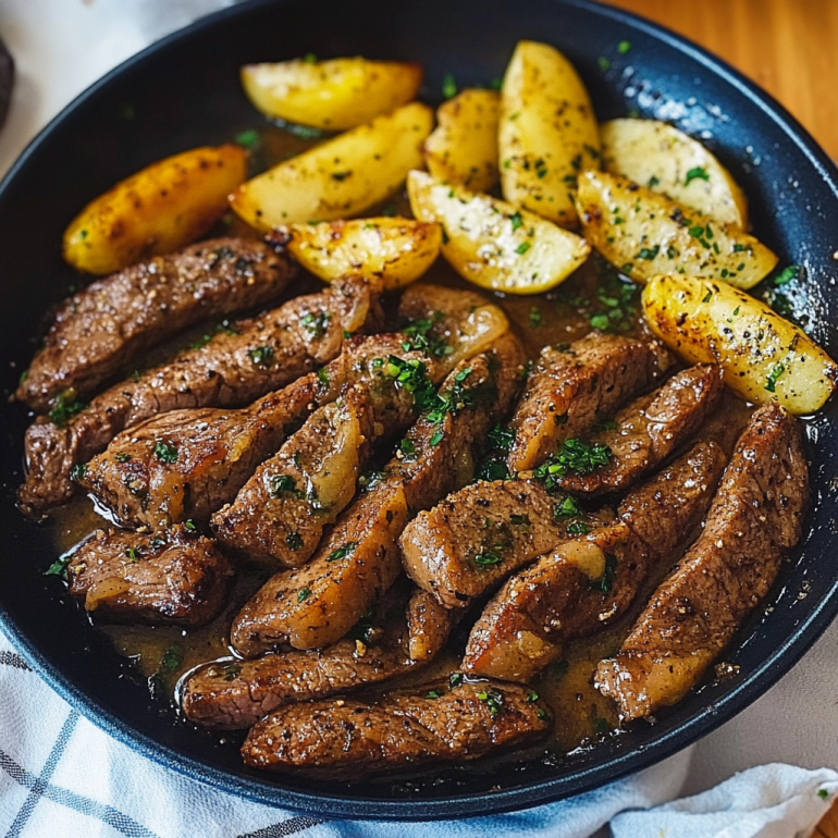 Garlic Butter Steak and Potatoes: A Mouthwatering Delight!
