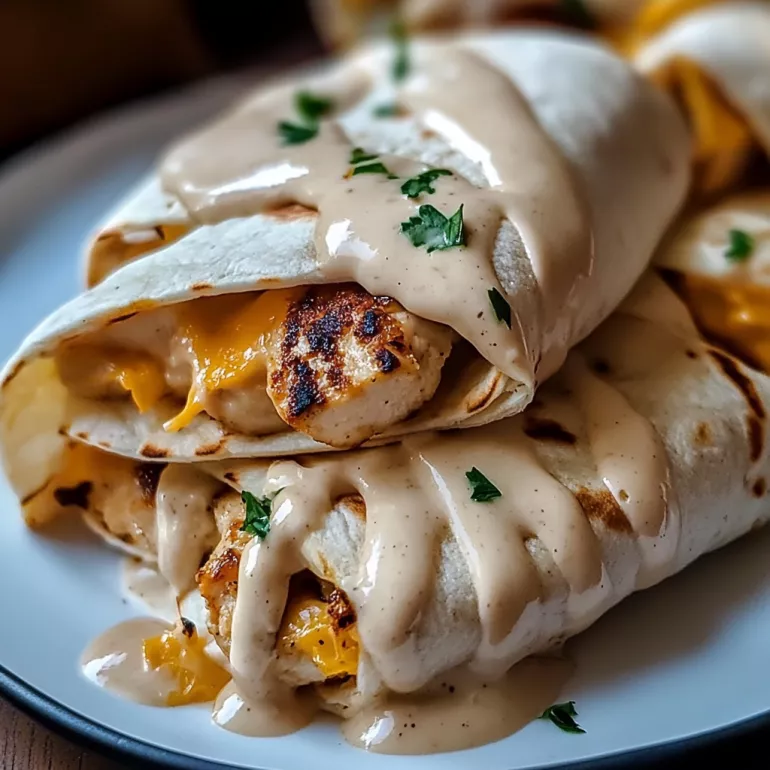 Cheesy Garlic Chicken Wraps that Everyone Will Love!