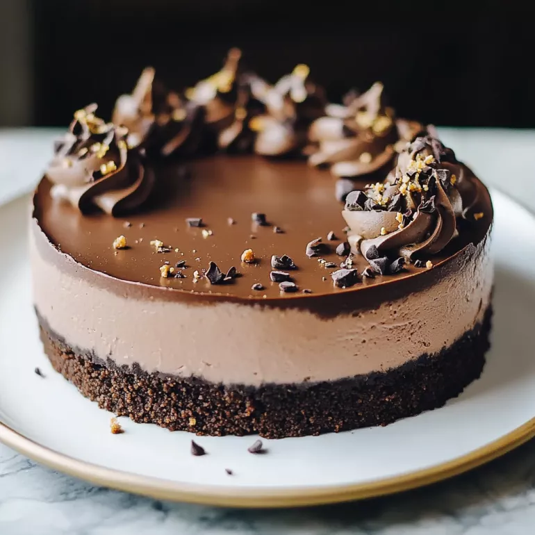 No-Bake Espresso Chocolate Cheesecake: Indulge Today!