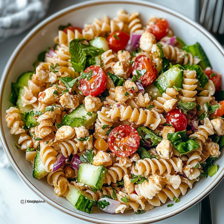 High-Protein Pasta Salad: A Delicious Mediterranean Twist