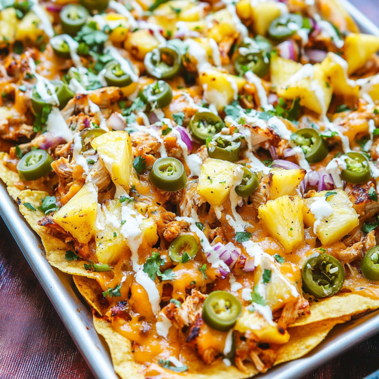 BBQ Chicken and Grilled Pineapple Nachos: A Tasty Twist!