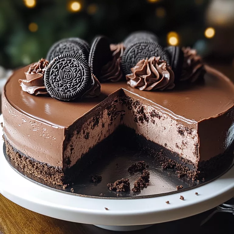 Triple Chocolate Cheesecake with Oreo Crust will Delight!
