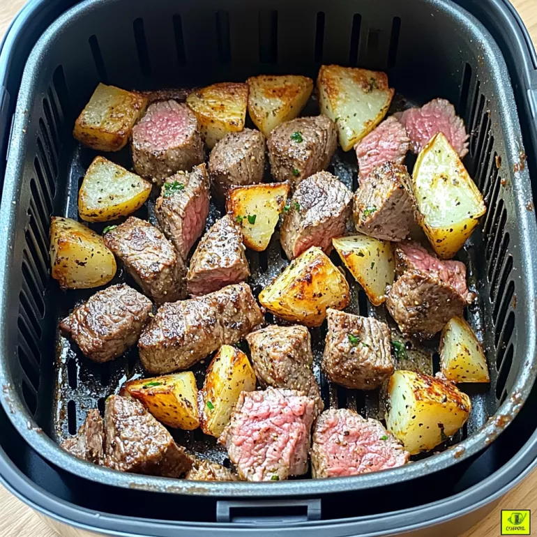 Air Fryer Steak Bites with Seasoned Potatoes: A Must-Try!