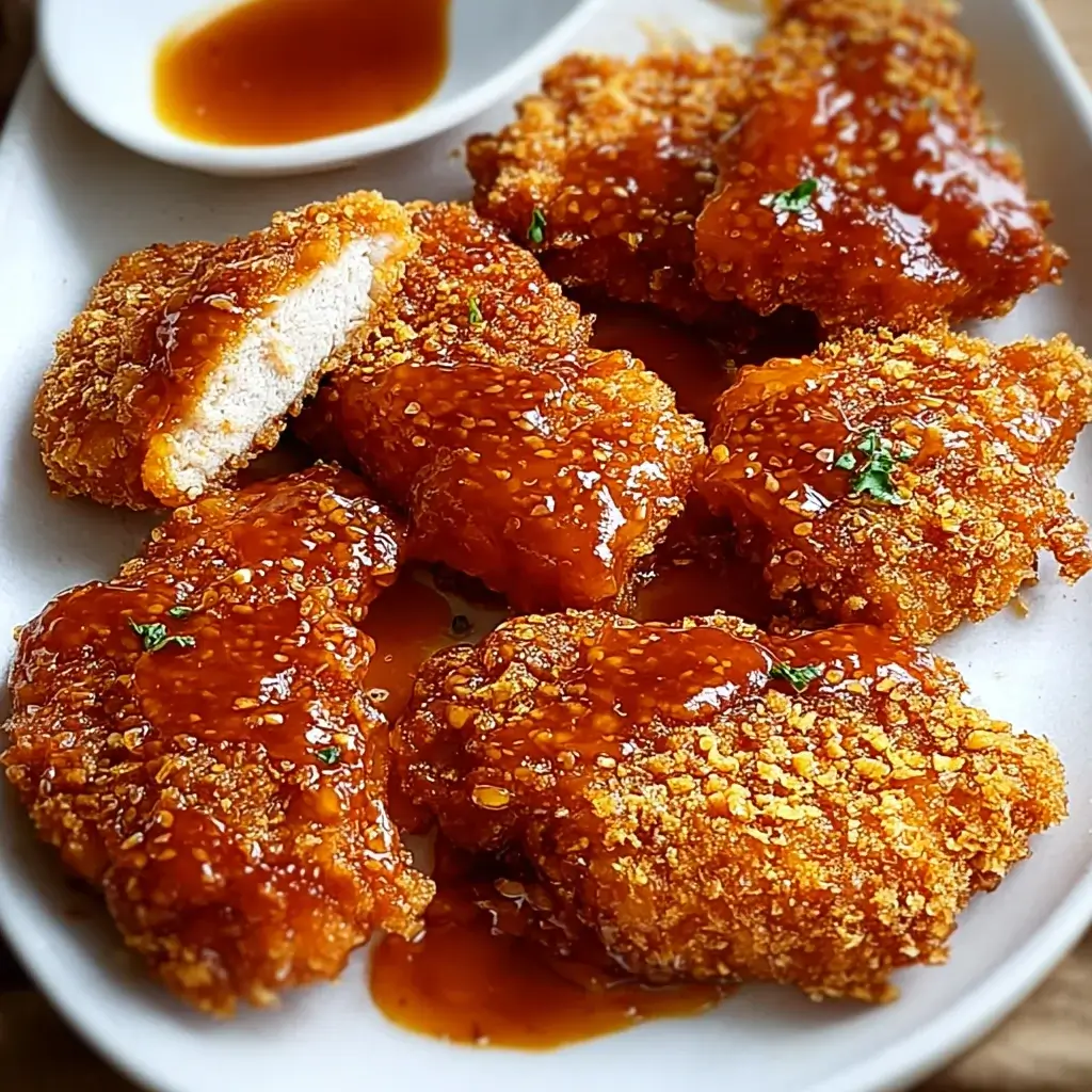 Baked Crunchy Hot Honey Chicken will amaze your taste buds!