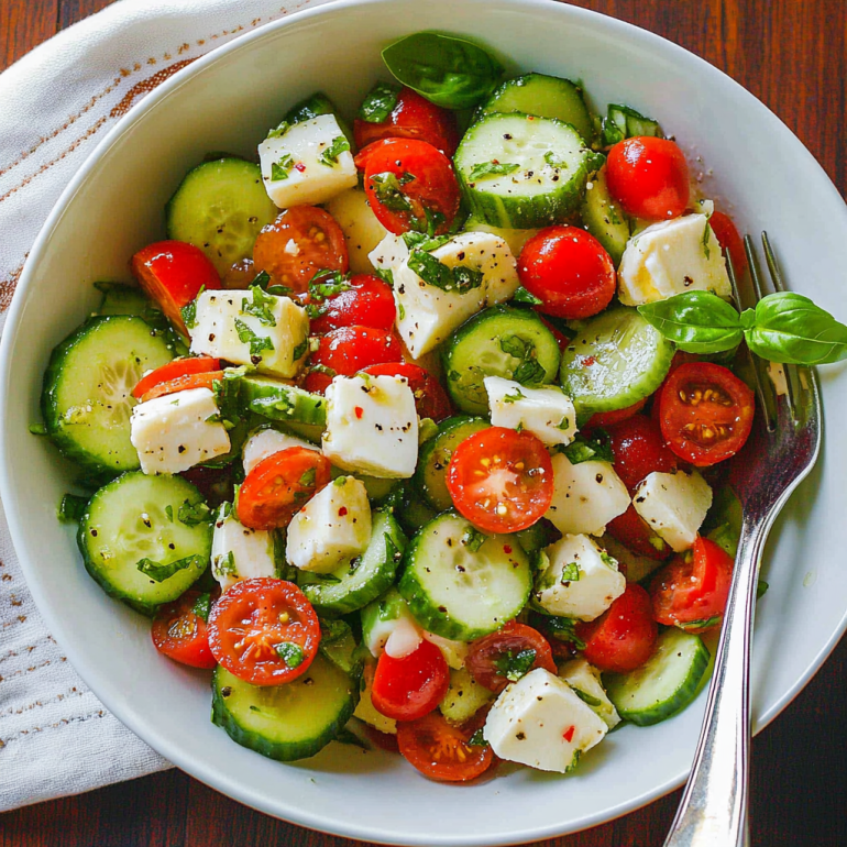 Caprese Cucumber Salad: A Refreshing Mediterranean Treat