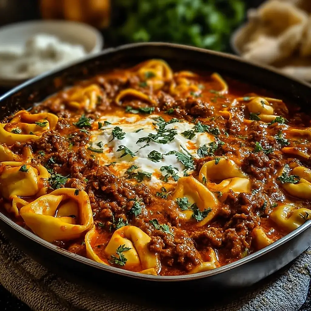 Cheesy Beef Enchiladas with Tortellini: A Savory Delight
