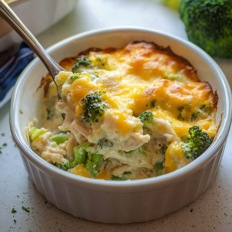 Cheesy Turkey and Broccoli Casserole is Delicious!