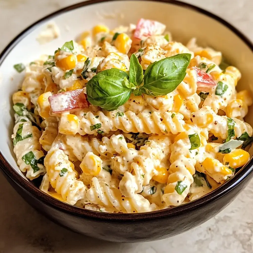 Creamy Street Corn Pasta Salad: Delight in Every Bite!
