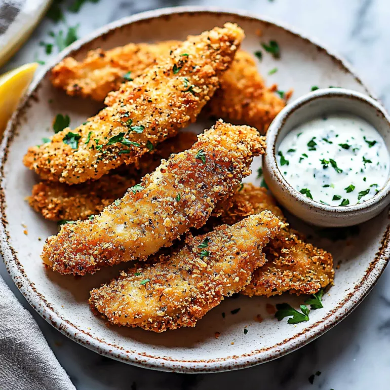 Crispy Golden Moroccan Oven-Fried Chicken Tenders Await!
