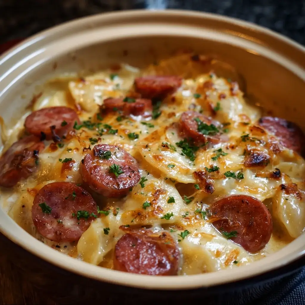 Crockpot Pierogi Casserole with Kielbasa: Easy & Delicious!