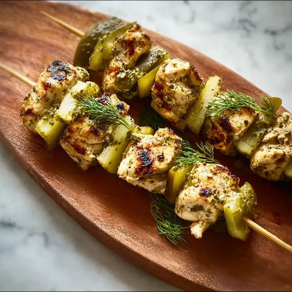 Dill Pickle Chicken Skewers: A Must-Try Grilled Delight!