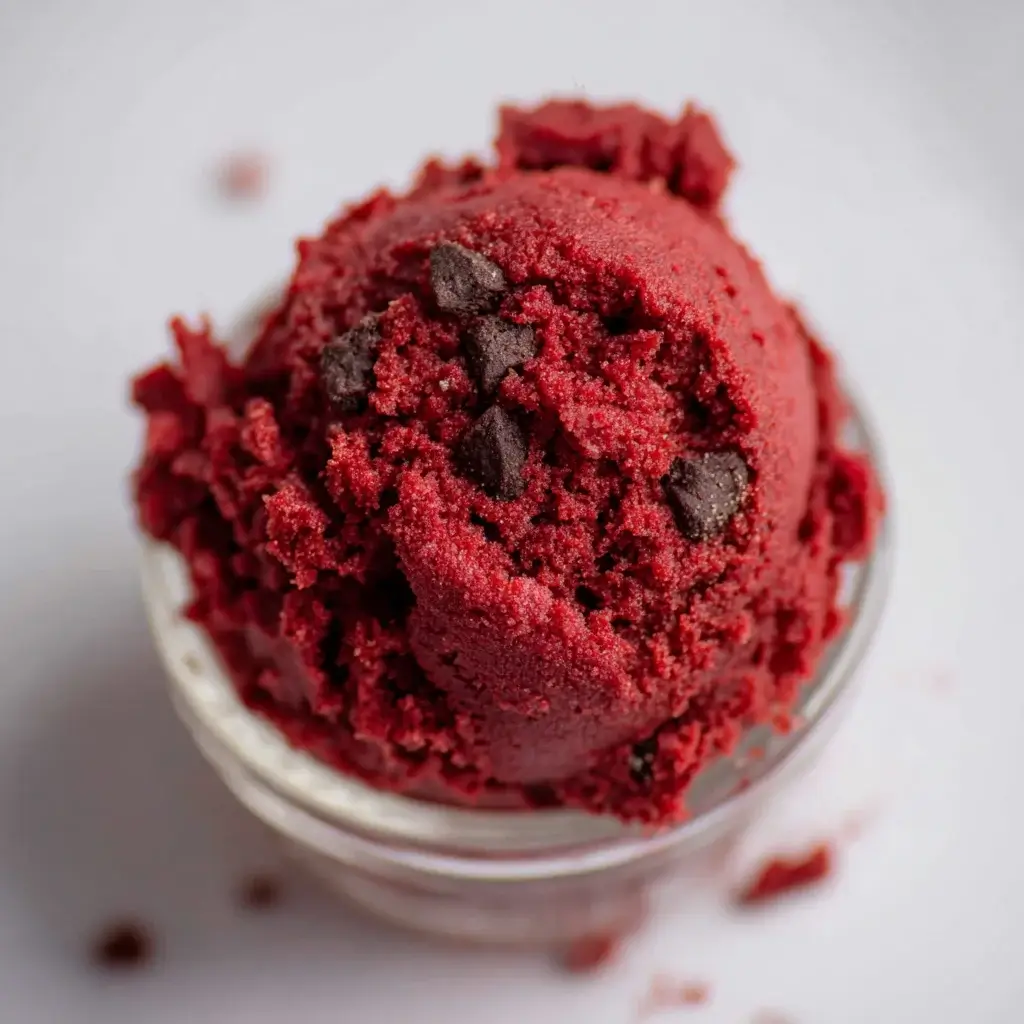 Edible Red Velvet Cookie Dough - Indulge in this Treat!