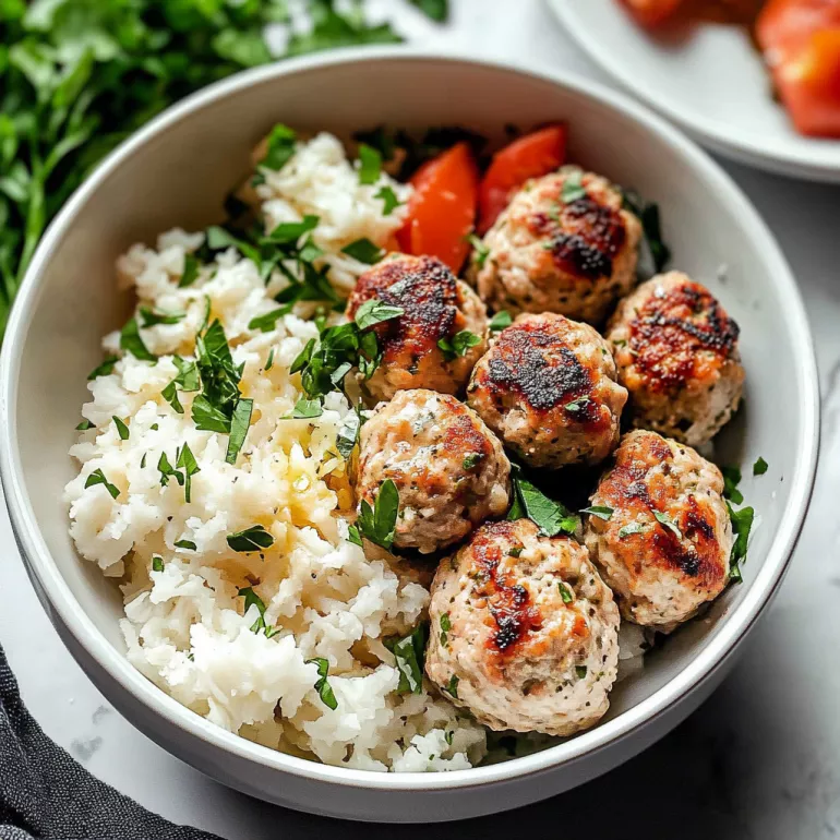 Greek Chicken Meatball Bowls: A Flavorful Delight Awaits!