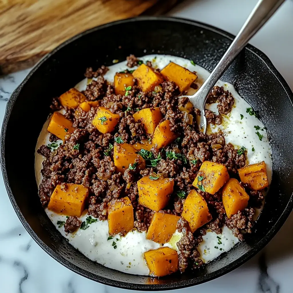 Ground Beef and Sweet Potato Skillet: A Quick Delight!