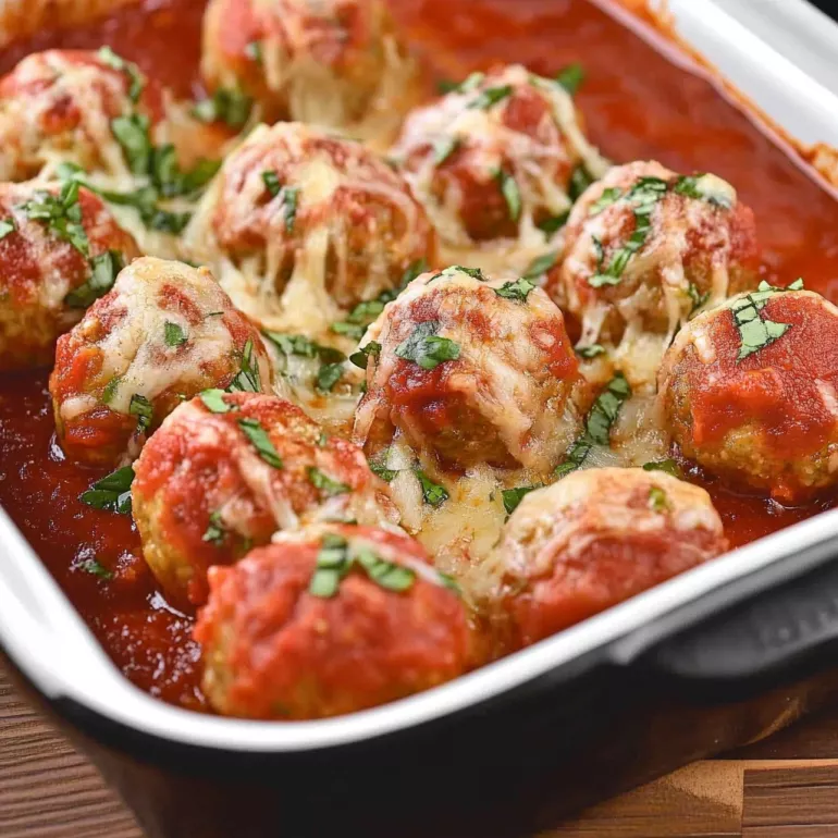 Italian Baked Chicken Meatballs: A Delicious Dinner Idea!