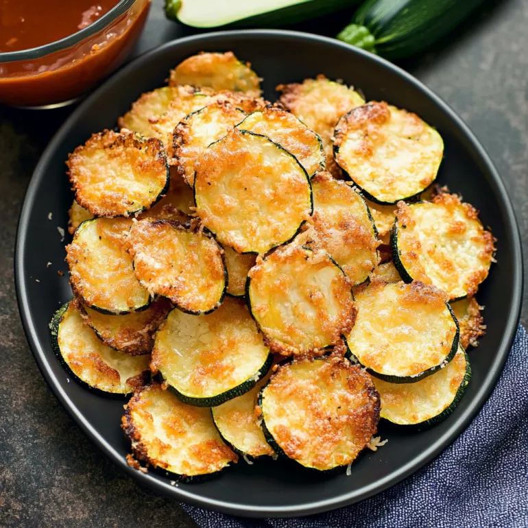 Parmesan Zucchini Crisps: A Must-Try Crunchy Snack!