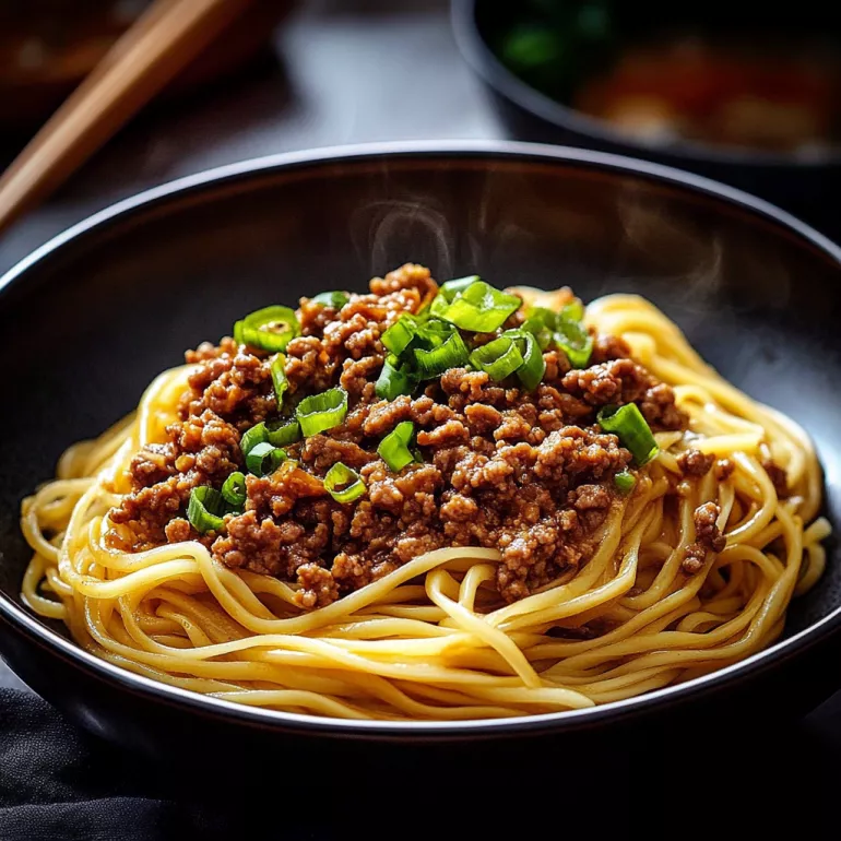 Savory Asian Ground Beef Noodles Make Dinner Delightful!