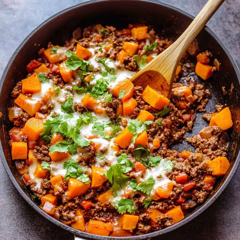 Southwest Beef and Sweet Potato Skillet Made Easy!