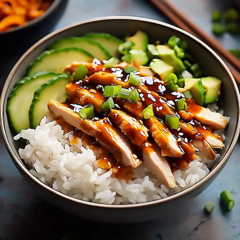 Sticky Chicken Rice Bowls: A Quick Flavorful Meal!