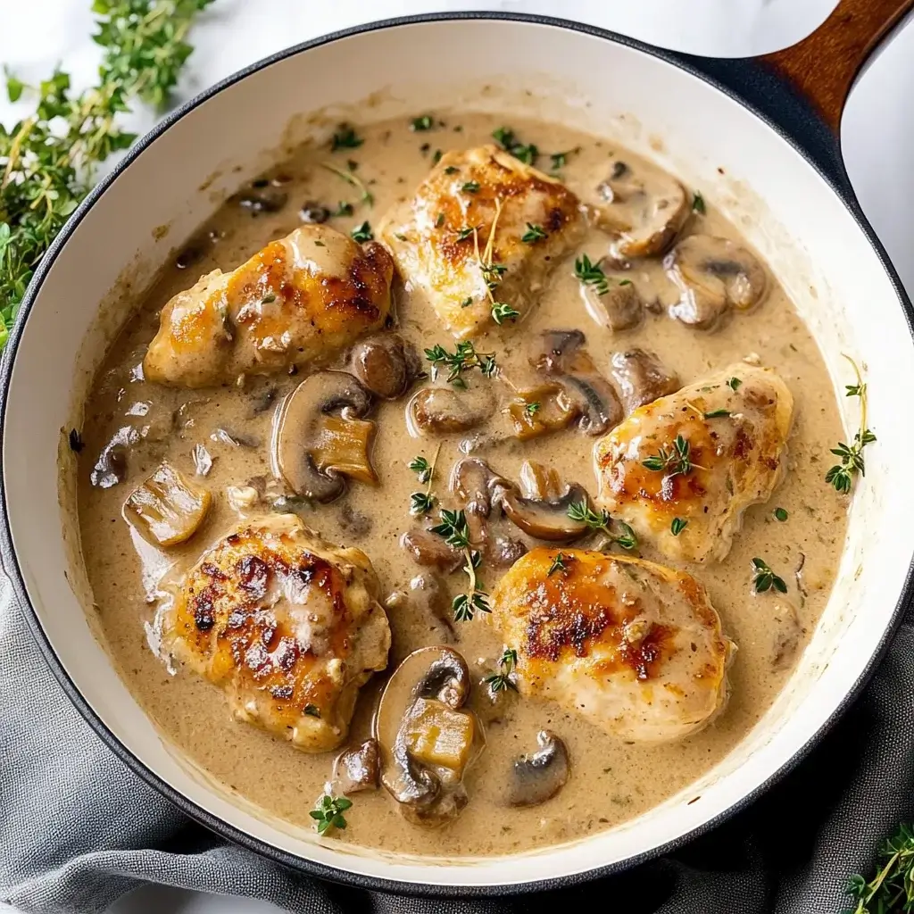 Creamy Mushroom Chicken: A Decadent Dinner Delight!