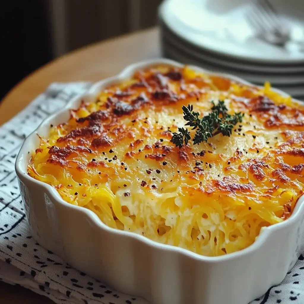 Cheesy Spaghetti Squash Gratin: A Delicious Twist!
