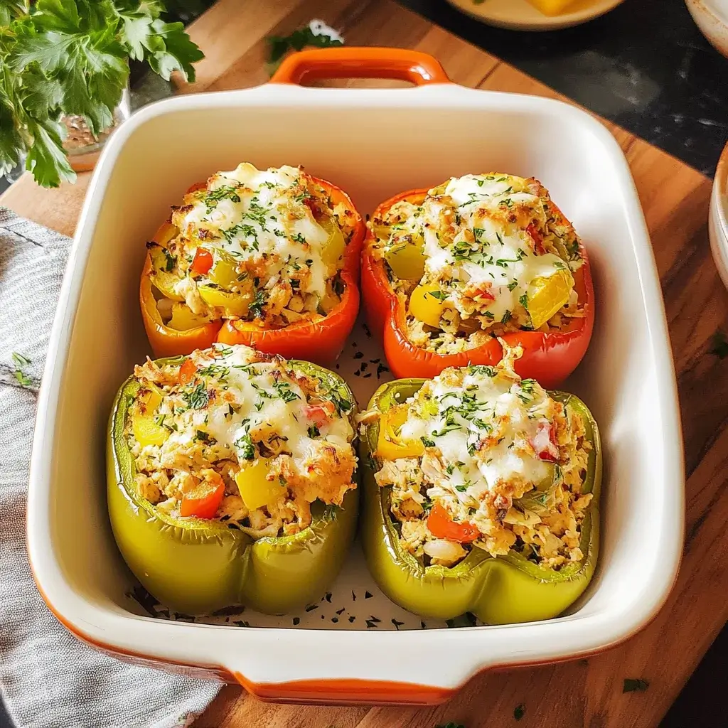 Greek Chicken Stuffed Peppers: A Tasty Twist to Dinner!