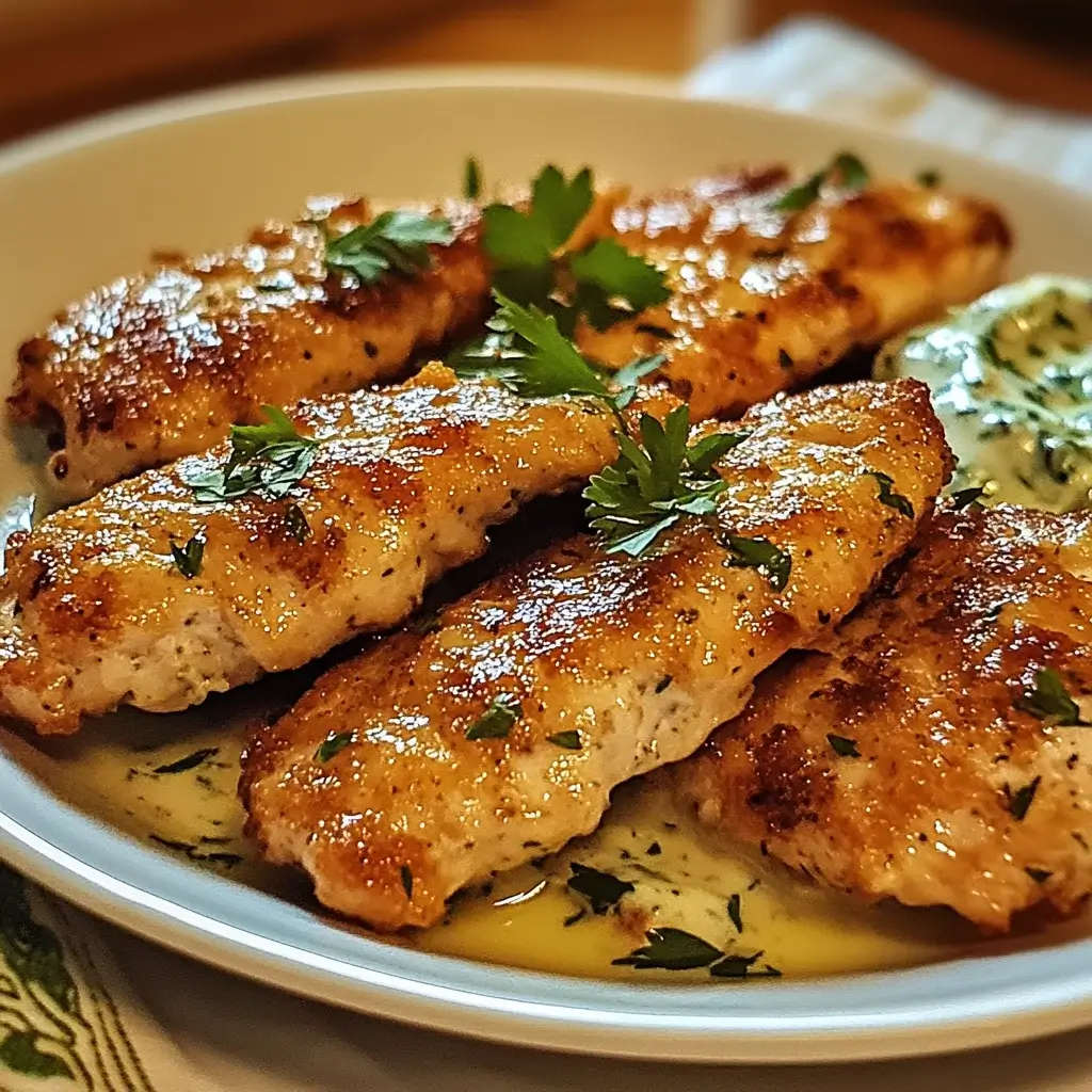 Greek Chicken Tenders with Tzatziki Sauce bring flavor!